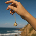 CALEO ocean lifestyle image - Crystal Fan Shell Dangle Charm - ocean-ref07-crystal-fan-shell-dangle-charm - 2026-07-23
