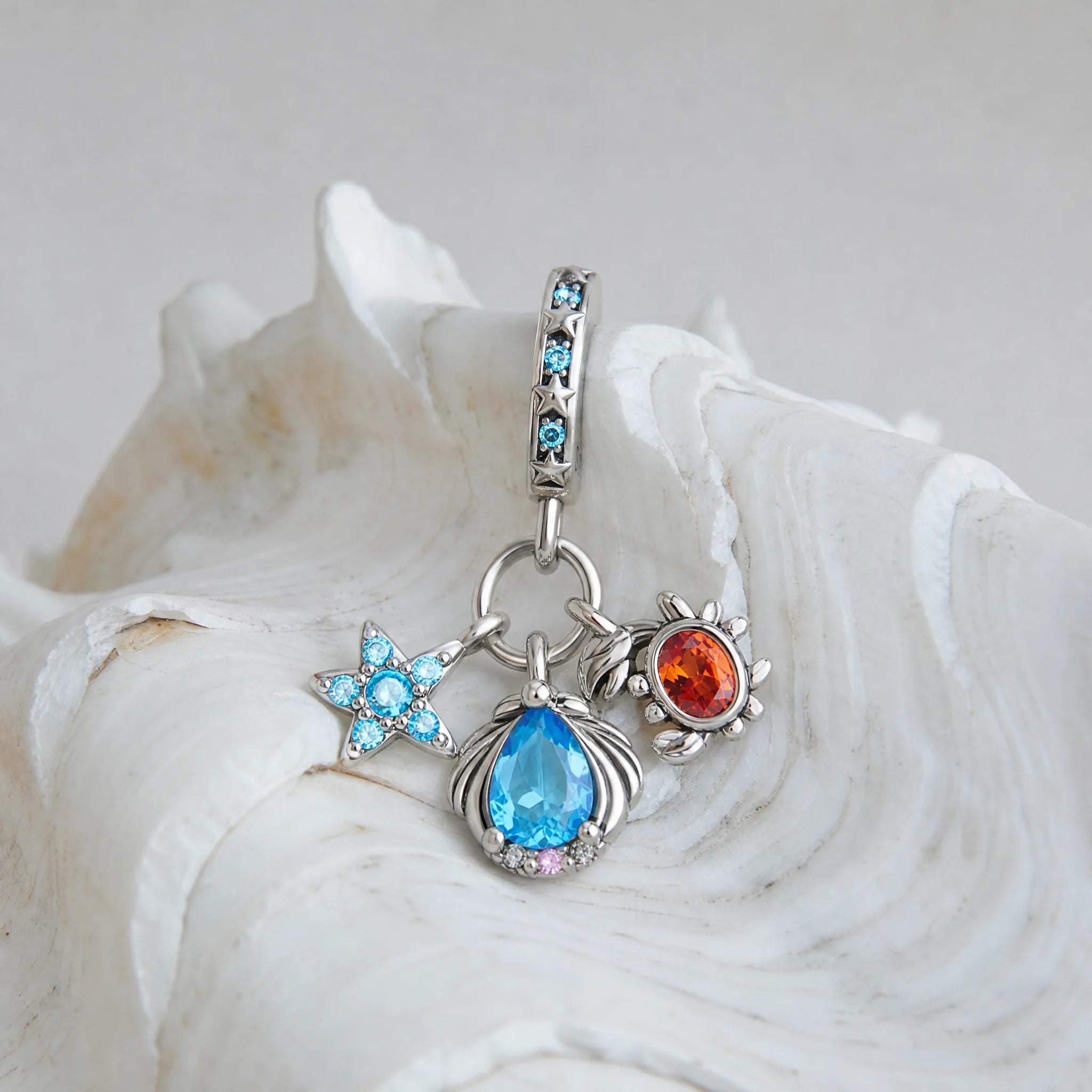 CALEO ocean lifestyle image - Turtle & Sunstone Cluster Charm - ocean-ref08-turtle-sunstone-cluster-charm - 2026-07-23