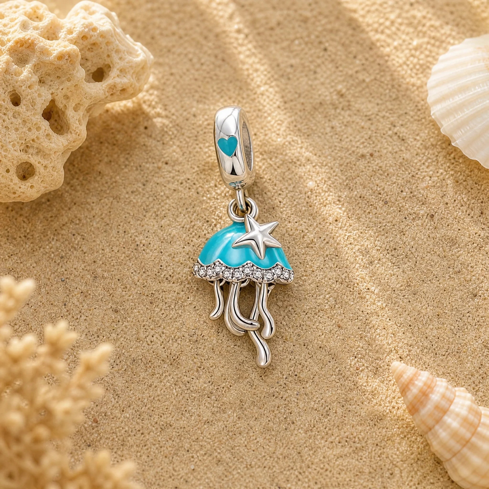CALEO ocean lifestyle image - Glow-in-the-Dark Blue Jellyfish Dangle Charm - ocean-ref11-glow-in-the-dark-blue-jellyfish-dangle-charm - 2026-07-23