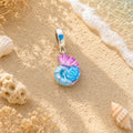 CALEO ocean lifestyle image - Glow-in-the-Dark Pink Seashell Dangle Charm - ocean-ref11-glow-in-the-dark-pink-seashell-dangle-charm - 2026-07-23