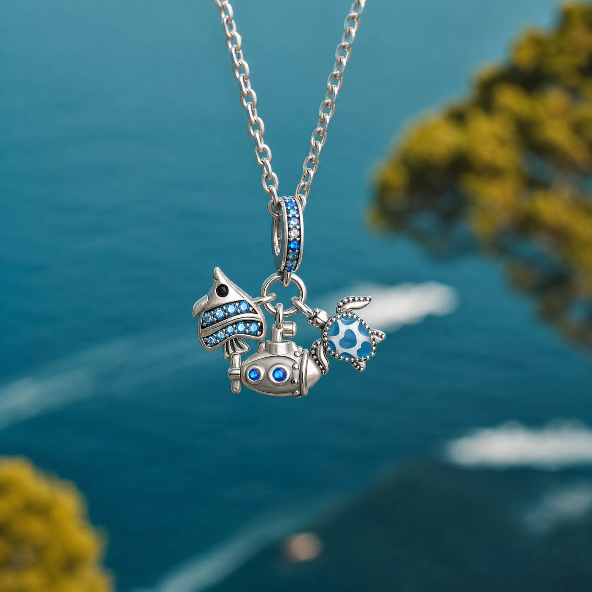 CALEO ocean lifestyle image - Shark & Whale Cluster Charm - ocean-ref13-shark-whale-cluster-charm - 2026-07-23