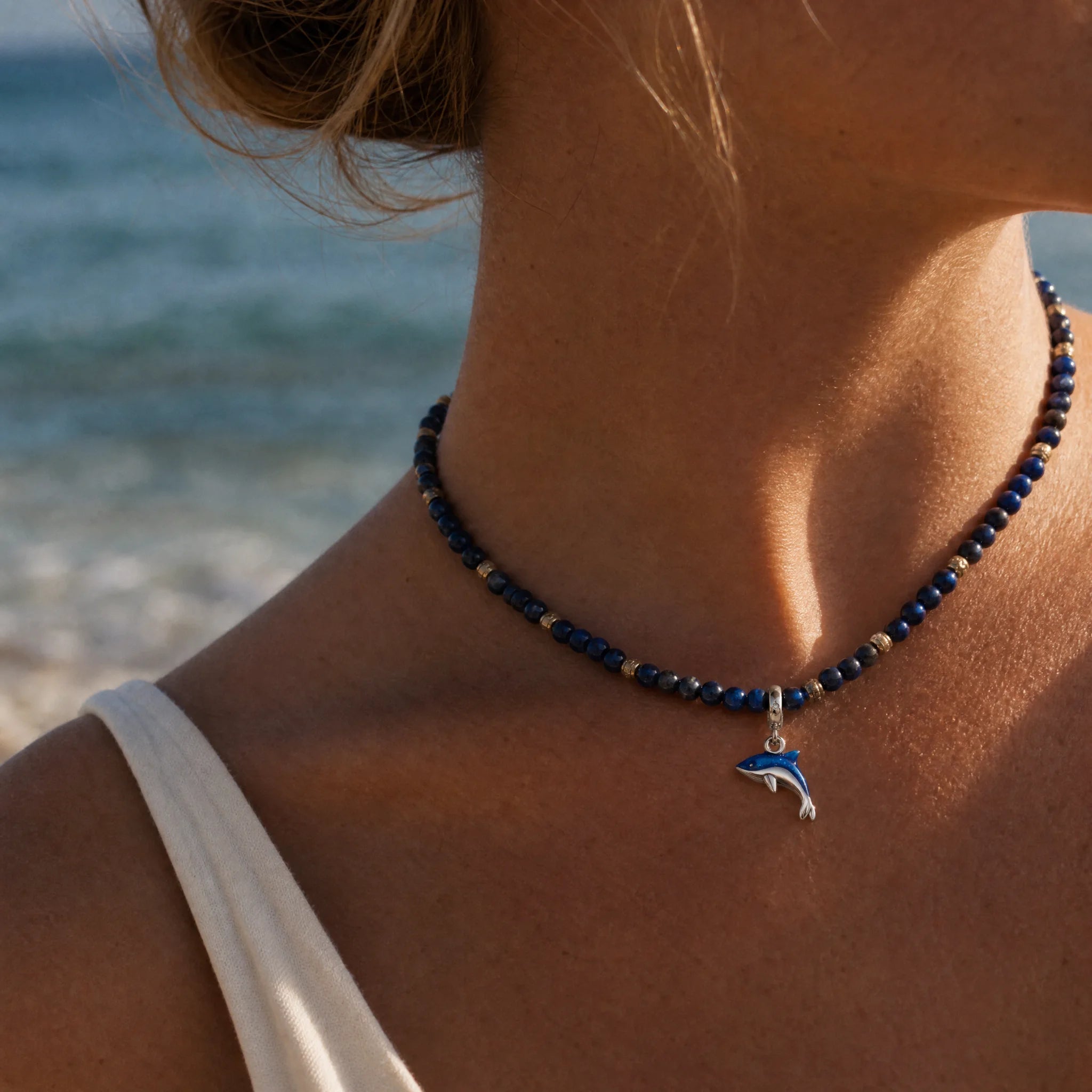 CALEO ocean lifestyle image - Blue Shark Dangle Charm - ocean-ref18-blue-shark-dangle-charm - 2026-07-23