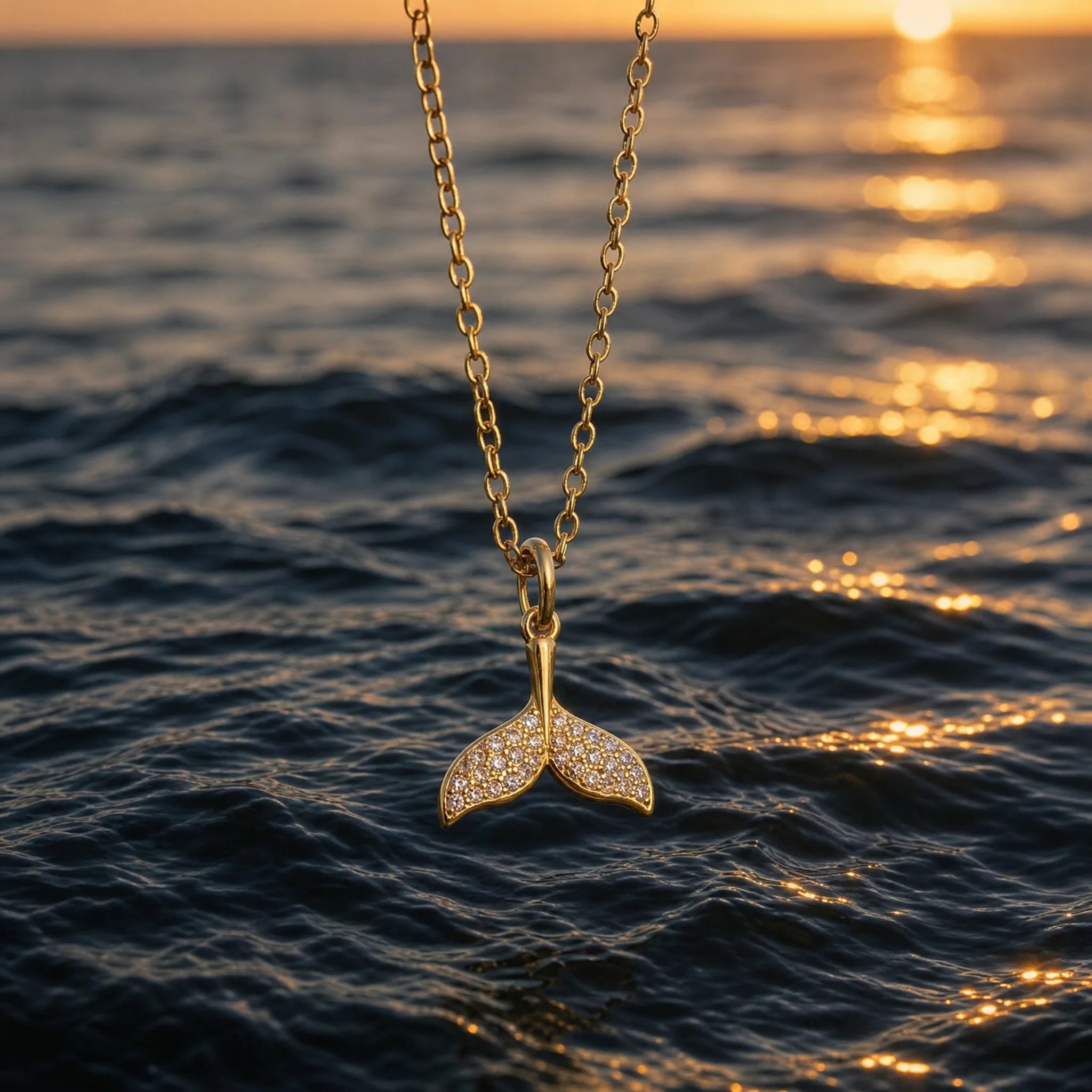 CALEO ocean lifestyle image - Crystal Whale Tail Dangle Charm - ocean-ref24-crystal-whale-tail-dangle-charm - 2026-07-23