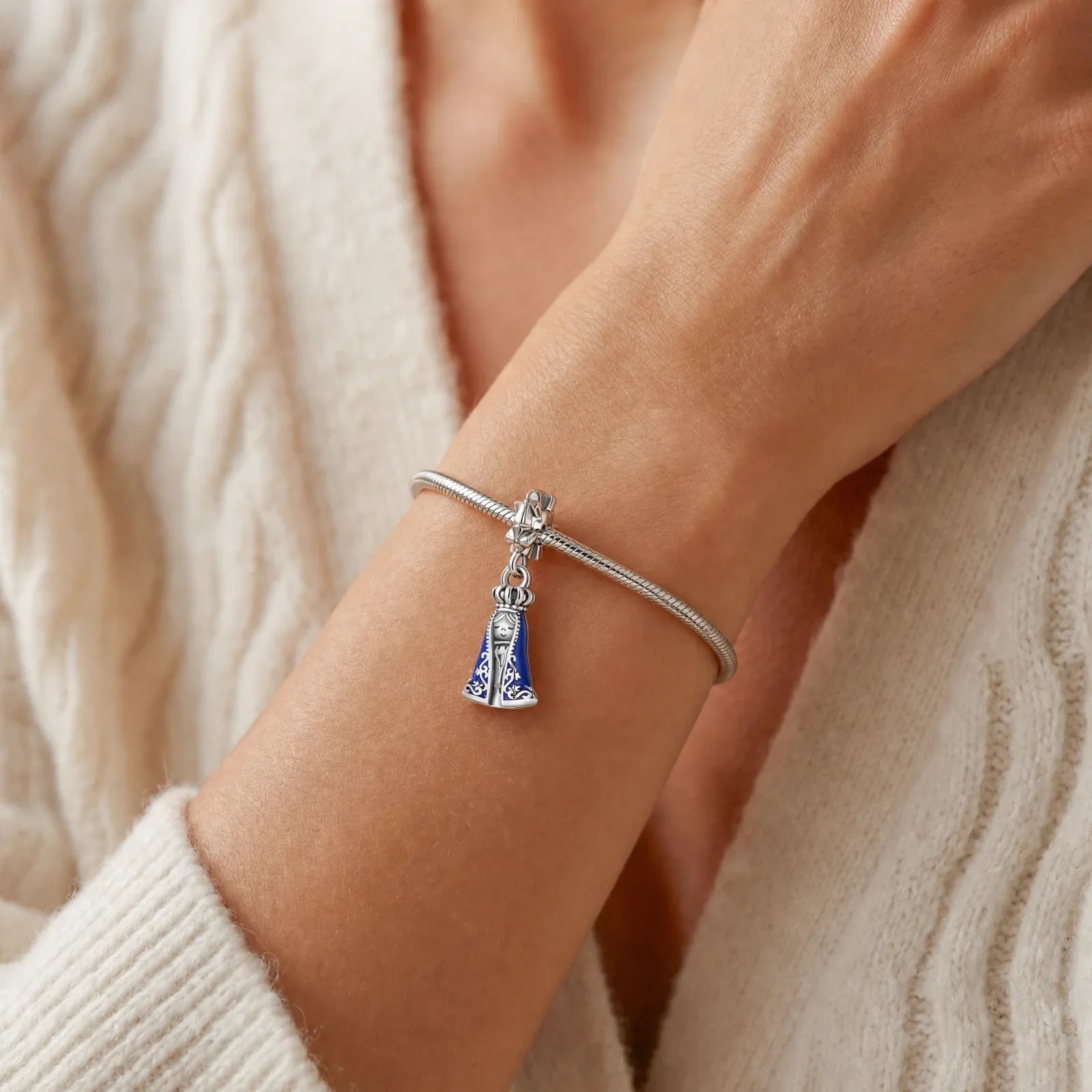 Our Lady Floral Robe Charm lifestyle jewelry photo
