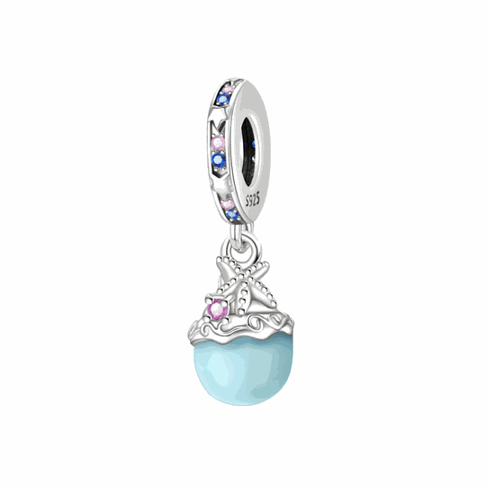 Glow-in-the-Dark Mermaid Pearl Dangle Charm