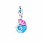 Glow-in-the-Dark Pink Seashell Dangle Charm
