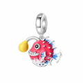 Glow-in-the-Dark Red Anglerfish Dangle Charm