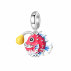 Glow-in-the-Dark Red Anglerfish Dangle Charm