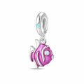 Glow-in-the-Dark Pink Fish Dangle Charm