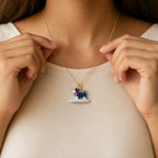 Patriotic Surf Shiba Pendant Charm lifestyle jewelry photo