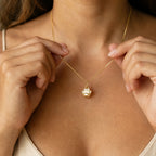CALEO lifestyle necklace image - Polished Paw Print Dangle Charm - 2026-07-22