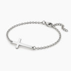 Pure Faith Cross Bracelet - thumbnail silver