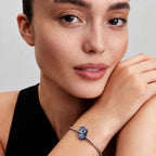 Purple Owl Heart Charm lifestyle jewelry image