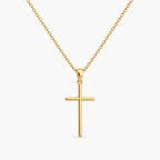 Quiet Grace Cross Necklace - thumbnail gold
