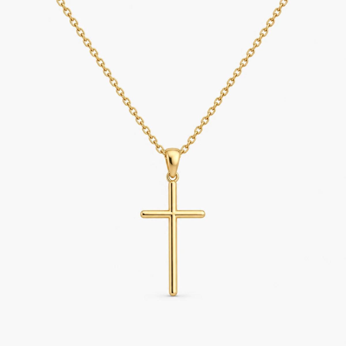 Quiet Grace Cross Necklace - thumbnail gold