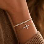 Radiance Tennis Bracelet - radiance tennis bracelet stacked