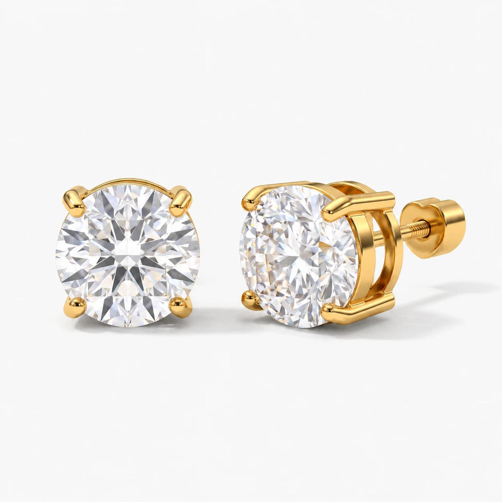 Radiant Crystal Studs - radiant crystal studs gold thumbnail