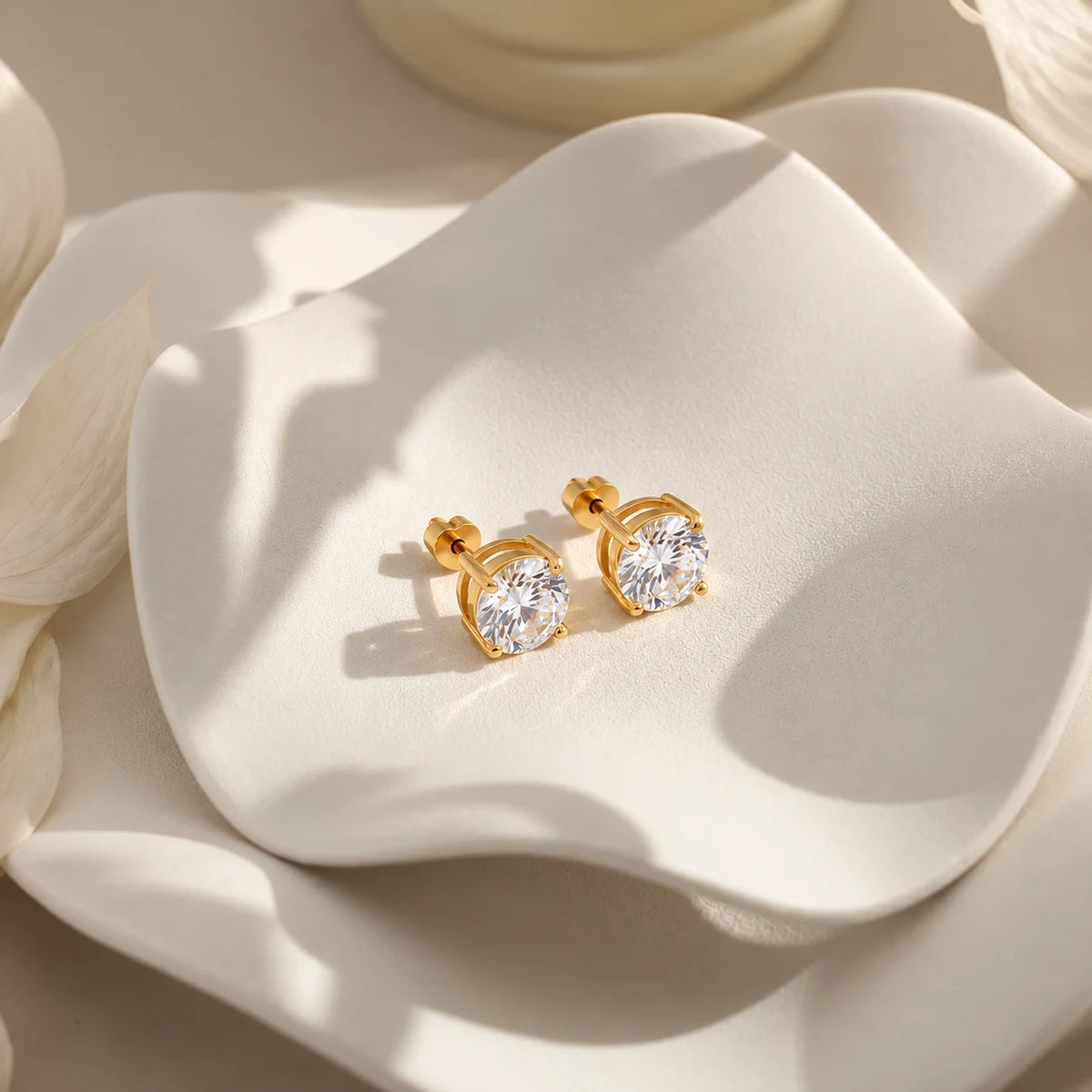 Radiant Crystal Studs - radiant crystal studs sunlit still life