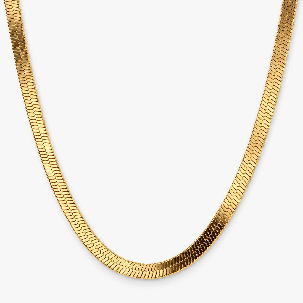 Radiant Herringbone Choker - thumbnail gold