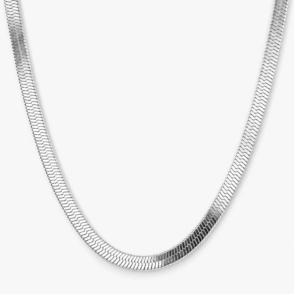 Radiant Herringbone Choker - thumbnail silver