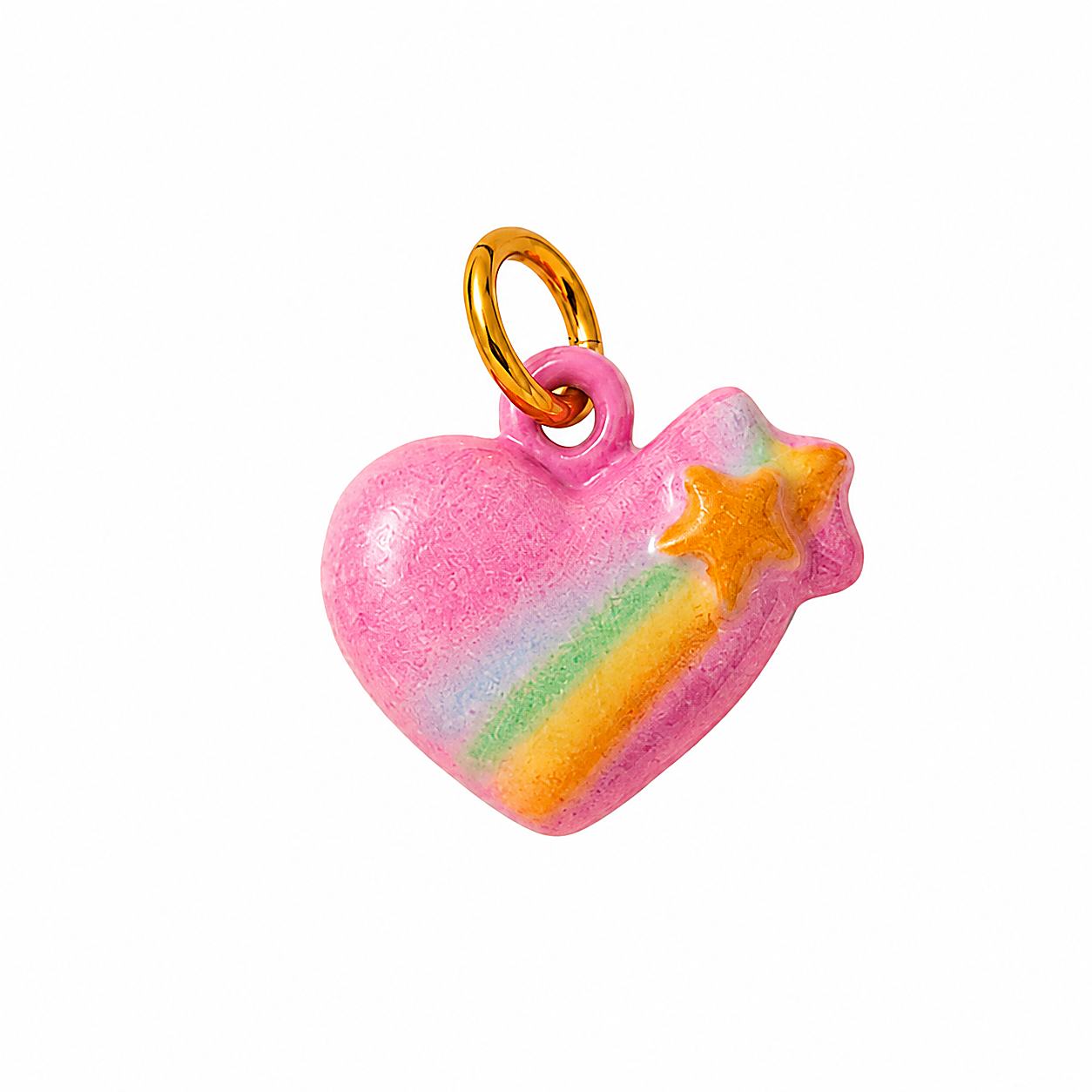 CALEO clean white thumbnail - Rainbow Heart Pendant Charm - 2026-07-24