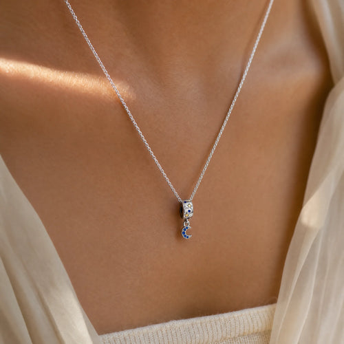 CALEO lifestyle necklace image - Celestial Moon & Stars Dangle Charm - 2026-07-22