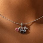 CALEO lifestyle necklace image - Sewing Machine & Scissors Dangle Charm - 2026-07-22