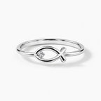 Sacred Ichthys Ring - thumbnail silver