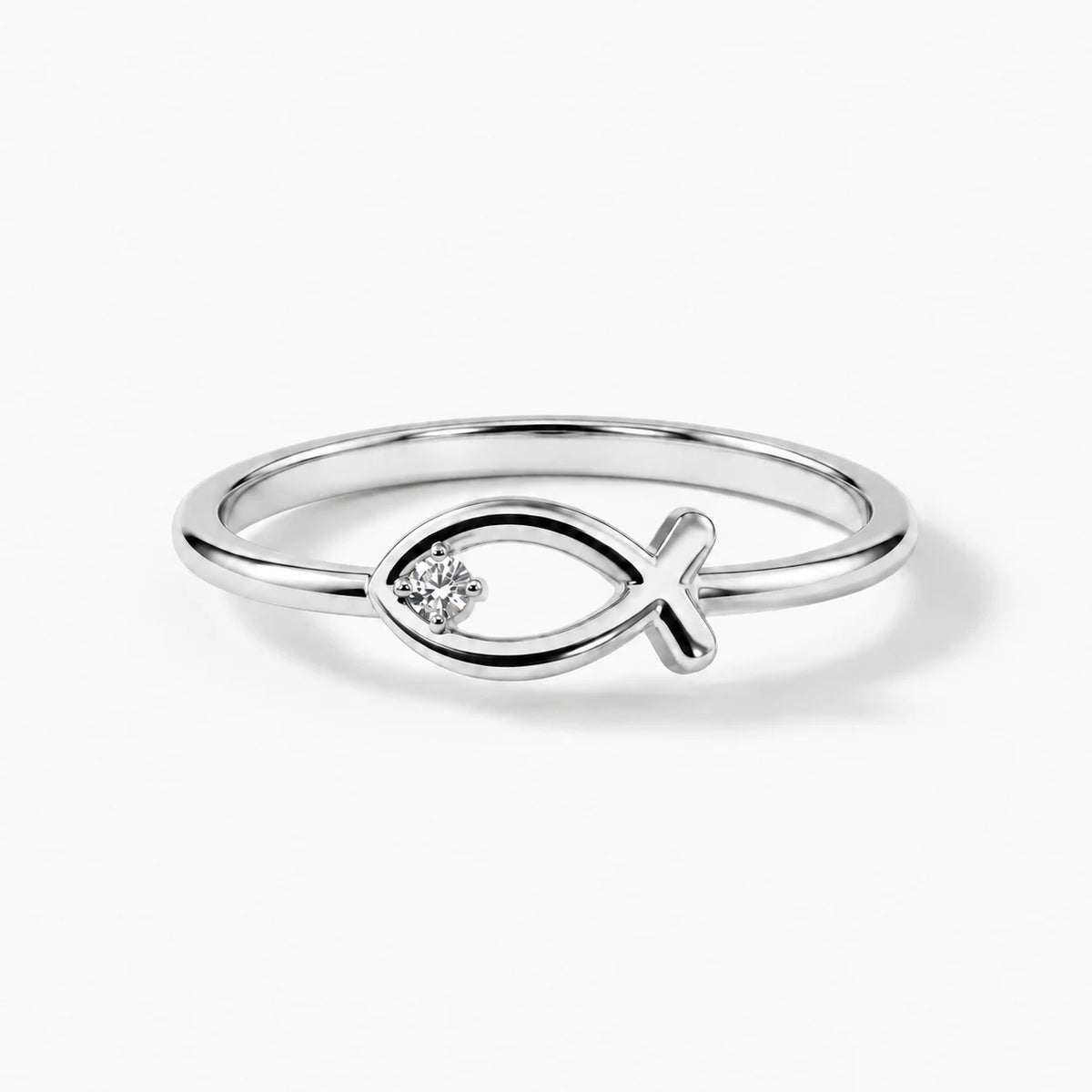 Sacred Ichthys Ring - thumbnail silver