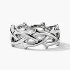 Sacred Thorn Woven Ring - thumbnail silver