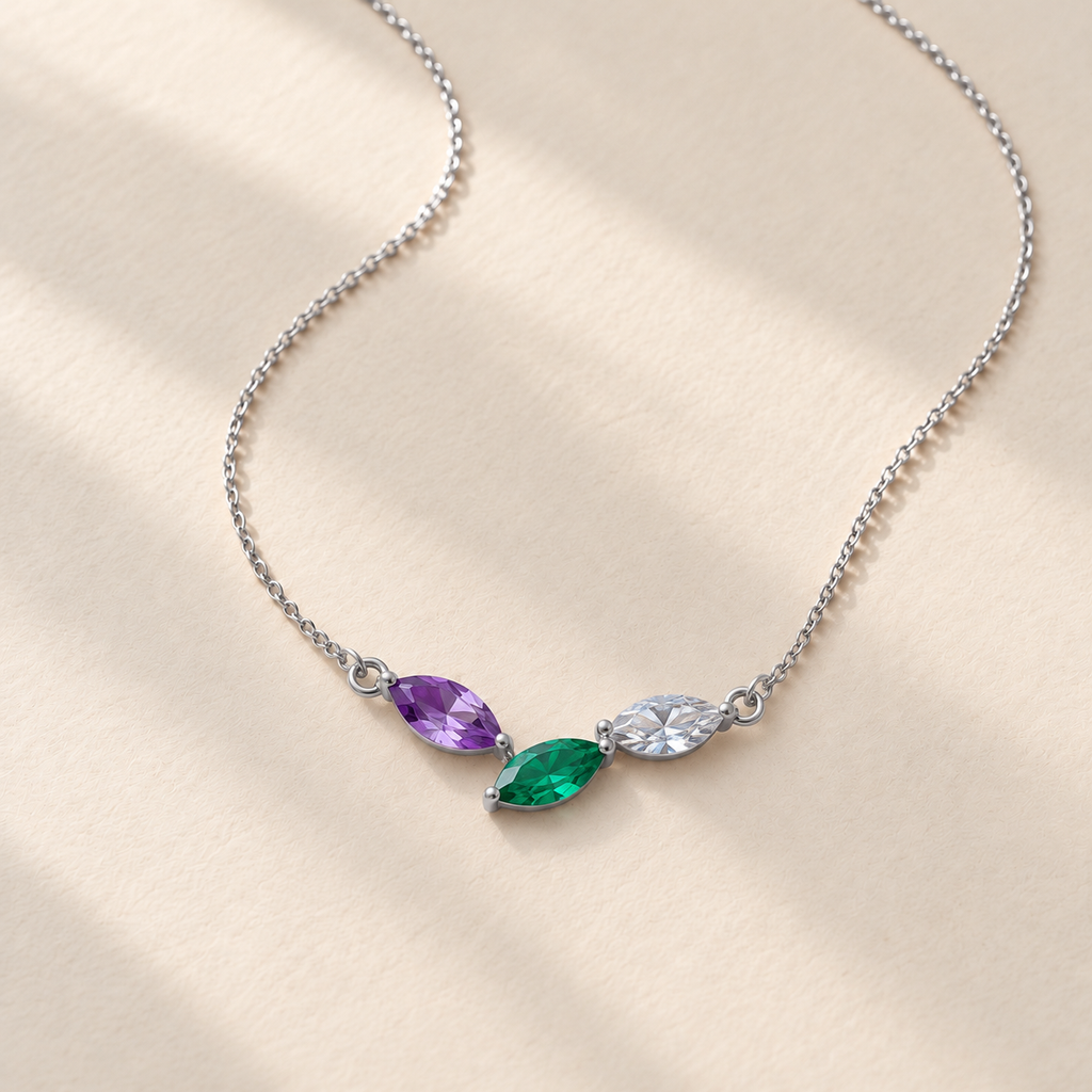 Family Birthstone Necklace