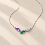 Family Birthstone Necklace