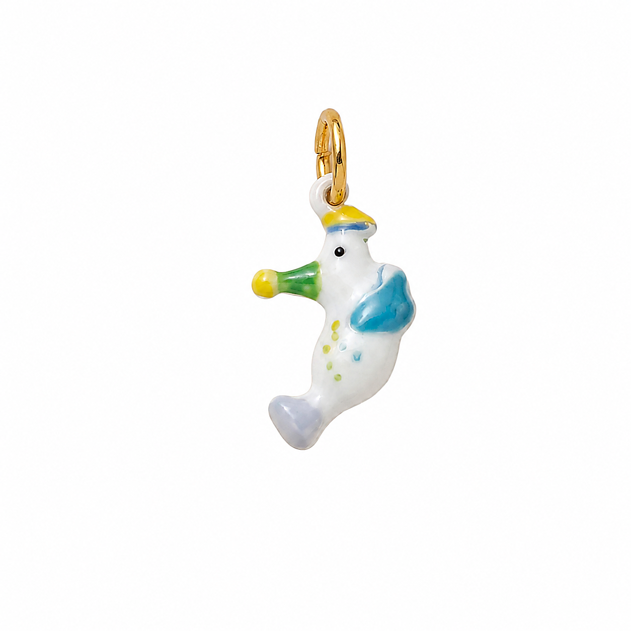 CALEO clean white thumbnail - Speckled Seahorse Pendant Charm - 2026-07-24