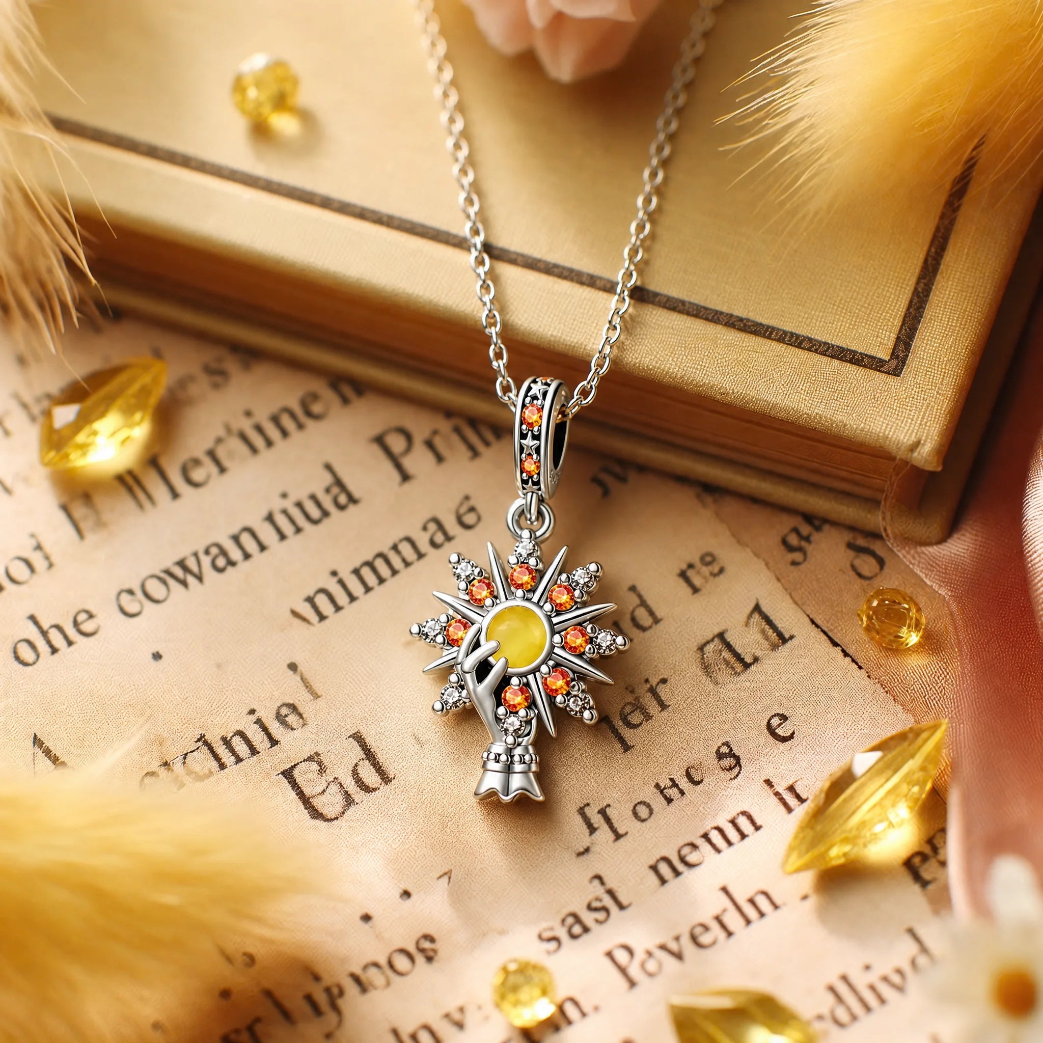 CALEO Spiritual & Mystic strict-ref lifestyle - Sunburst Hand Charm - spiritual-mystic-grid-strict-ref-2007-r20-sunburst-hand-charm