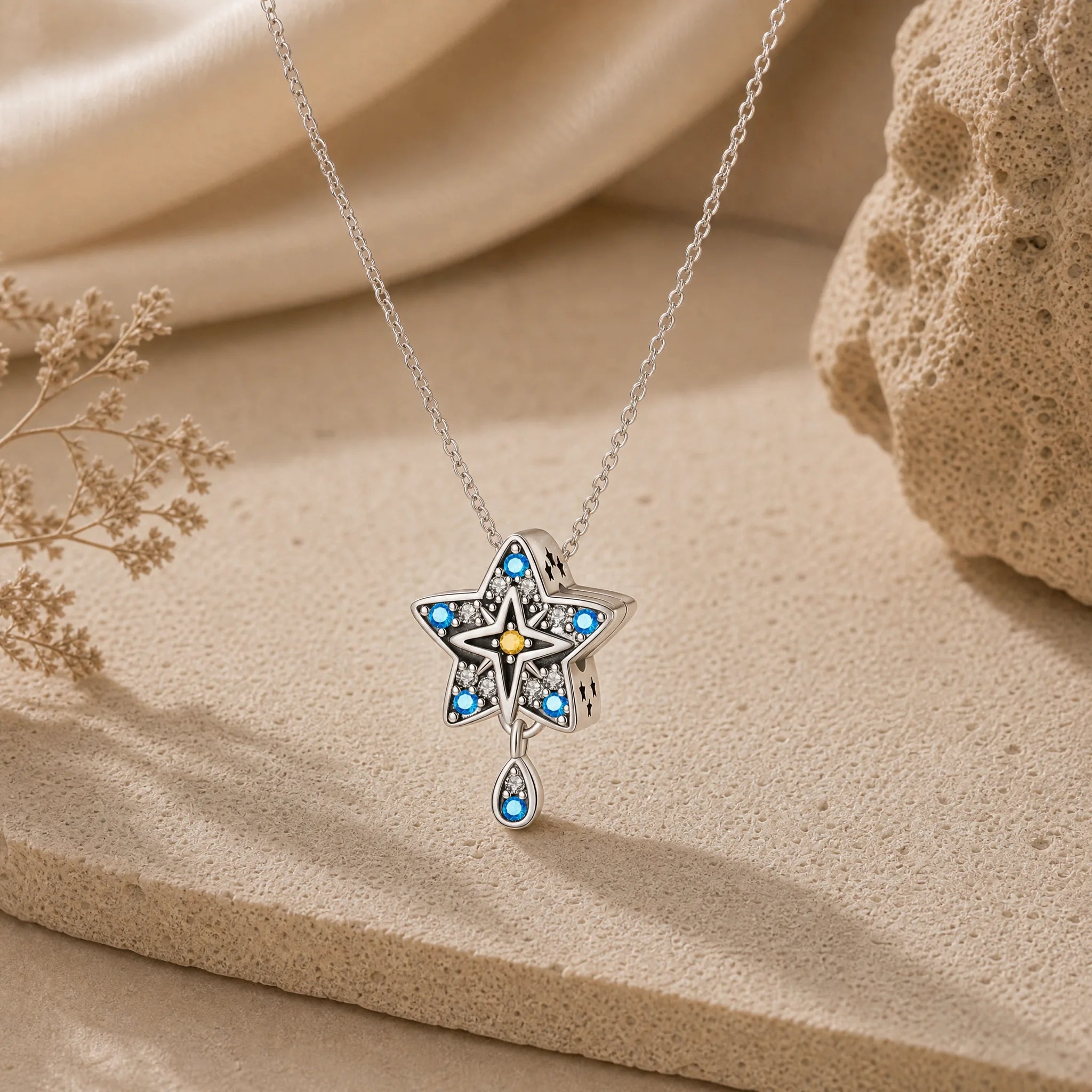 CALEO Spiritual & Mystic strict-ref lifestyle - Blue Star Drop Charm - spiritual-mystic-grid-strict-ref-2007-r21-blue-star-drop-charm