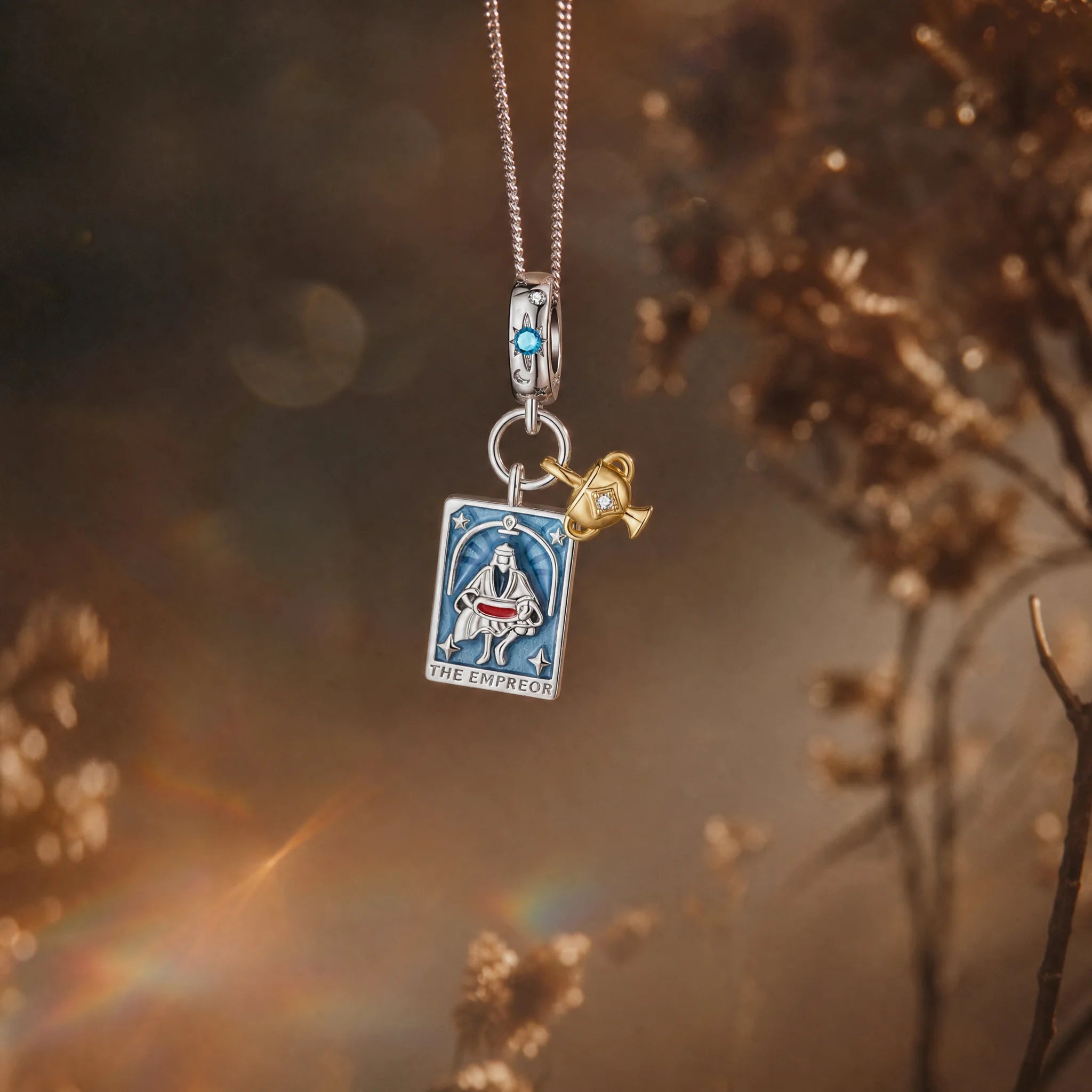 CALEO Spiritual & Mystic strict-ref lifestyle - The Emperor Tarot Card Charm - spiritual-mystic-grid-strict-ref-2007-r23-the-emperor-tarot-card-charm
