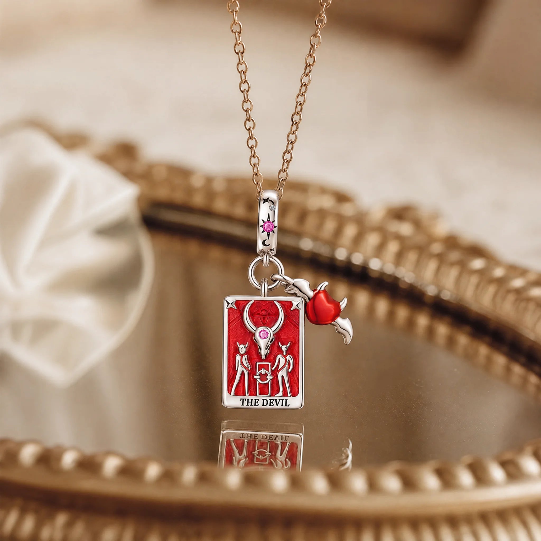 CALEO Spiritual & Mystic strict-ref lifestyle - The Devil Tarot Card Charm - spiritual-mystic-grid-strict-ref-2007-r25-the-devil-tarot-card-charm