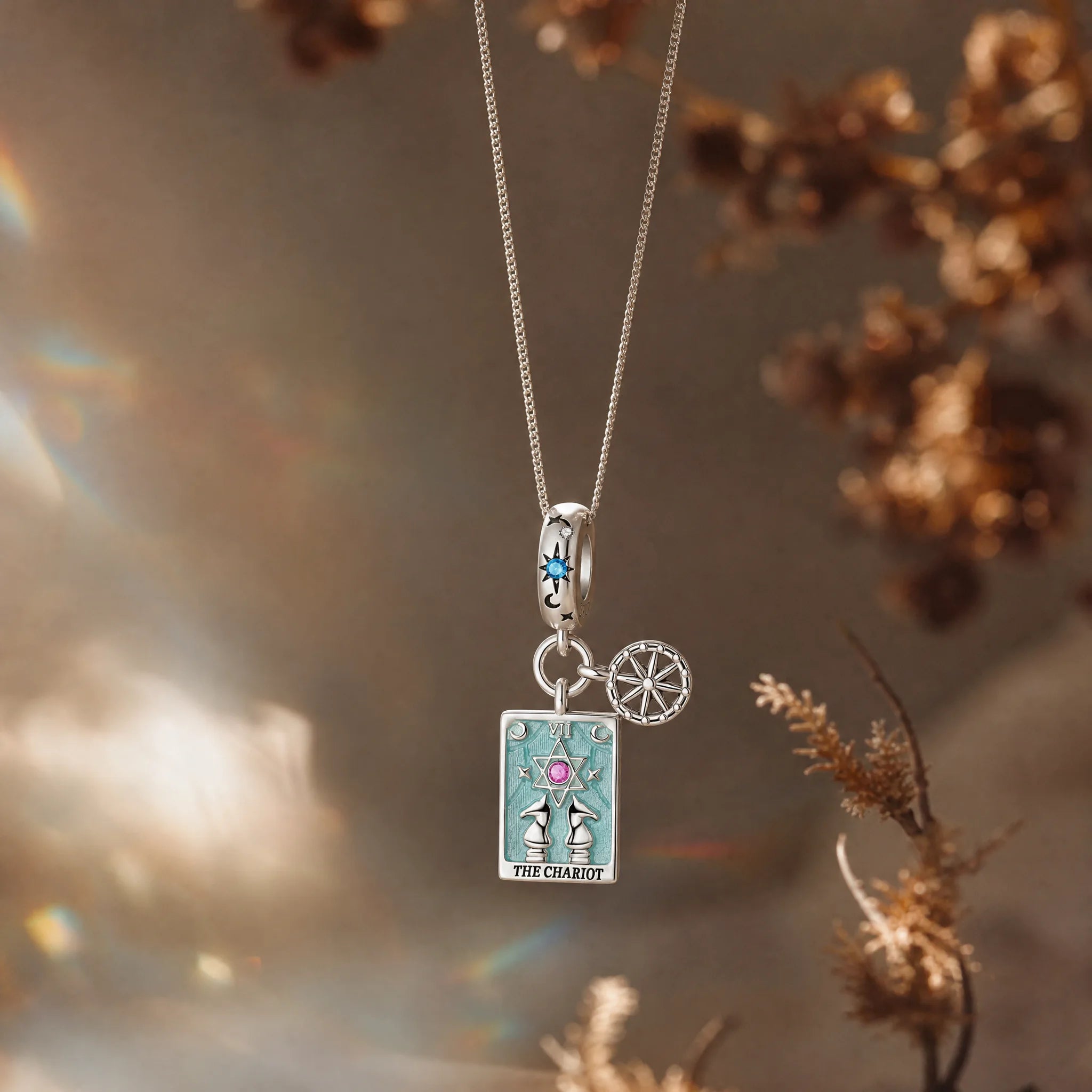 CALEO Spiritual & Mystic strict-ref lifestyle - The Chariot Tarot Card Charm - spiritual-mystic-grid-strict-ref-2007-r30-the-chariot-tarot-card-charm