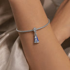 CALEO Spiritual & Mystic lifestyle - Blue Our Lady Medallion Dangle Charm - spiritual-mystic-mixed-r18-blue-our-lady-medallion-dangle-charm