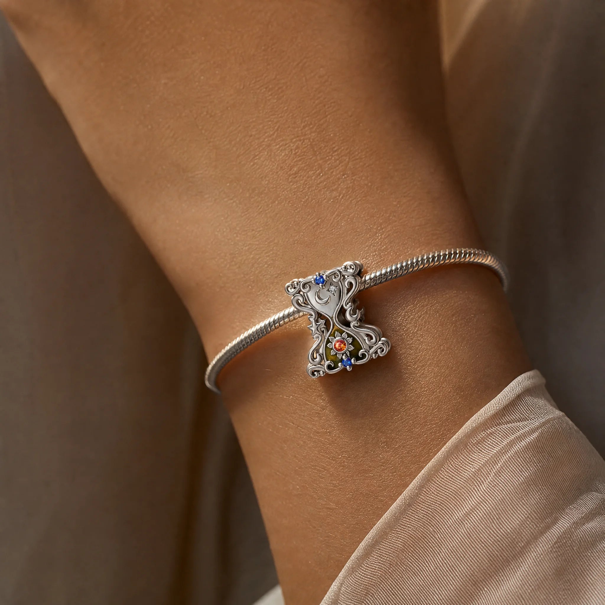 CALEO Spiritual & Mystic lifestyle - Celestial Hourglass Charm - spiritual-mystic-mixed-r34-celestial-hourglass-charm