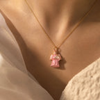 CALEO Spiritual & Mystic lifestyle - Harp Angel Pendant Charm - spiritual-mystic-necklace-r02-harp-angel-pendant-charm