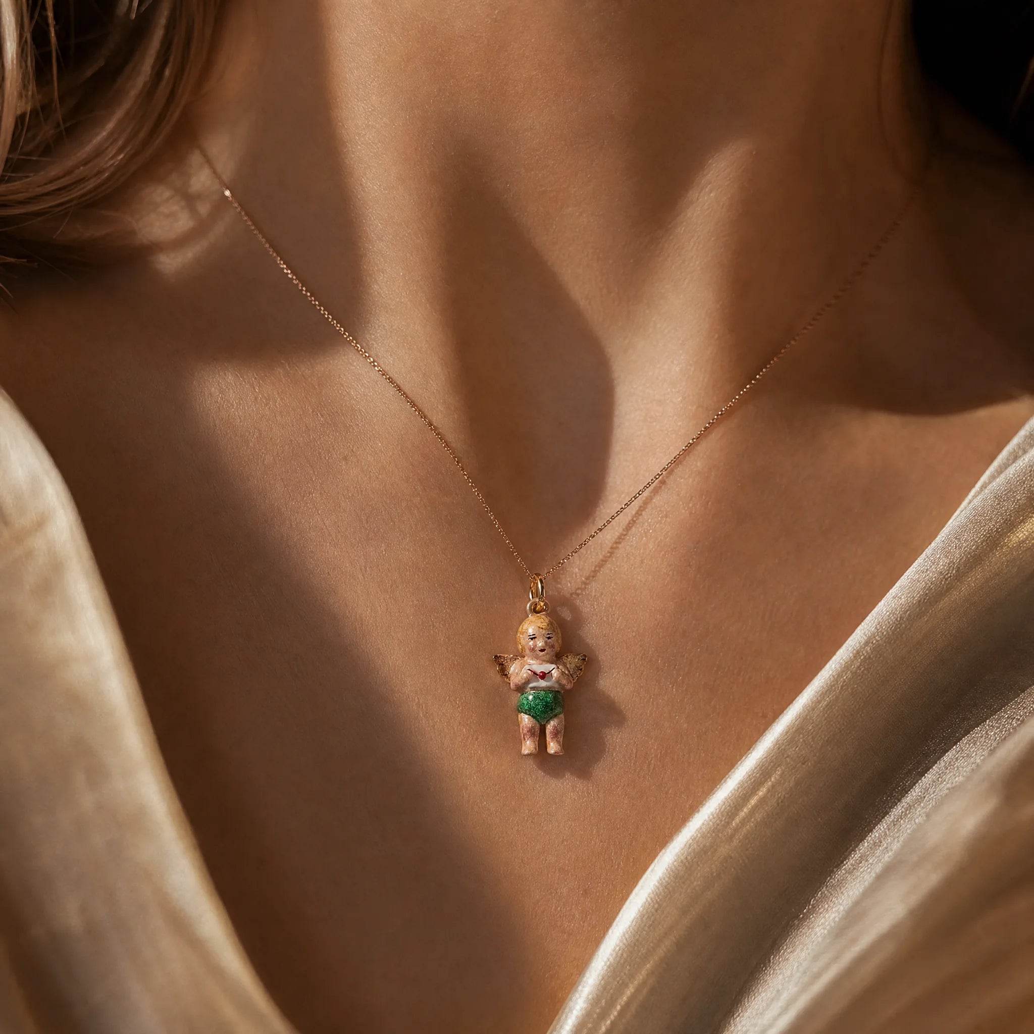 CALEO Spiritual & Mystic lifestyle - Guardian Angel Pendant Charm - spiritual-mystic-necklace-r03-guardian-angel-pendant-charm