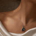 CALEO Spiritual & Mystic lifestyle - Black Bible Cross Dangle Charm - spiritual-mystic-necklace-r16-black-bible-cross-dangle-charm