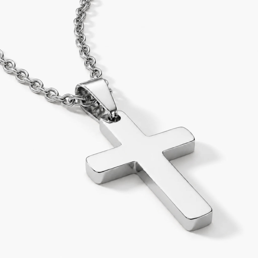 Steadfast Cross Necklace - steadfast cross silver thumbnail