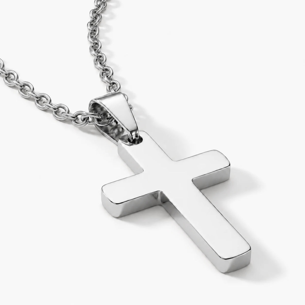 Steadfast Cross Necklace - steadfast cross silver thumbnail