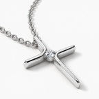 Stillpoint Cross Necklace - thumbnail silver
