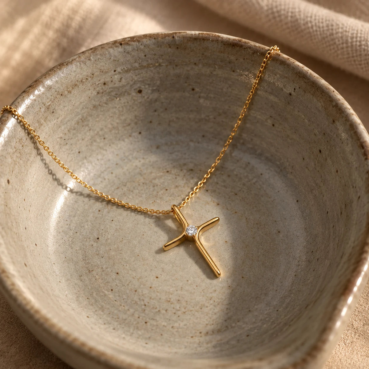 Stillpoint Cross Necklace - still life