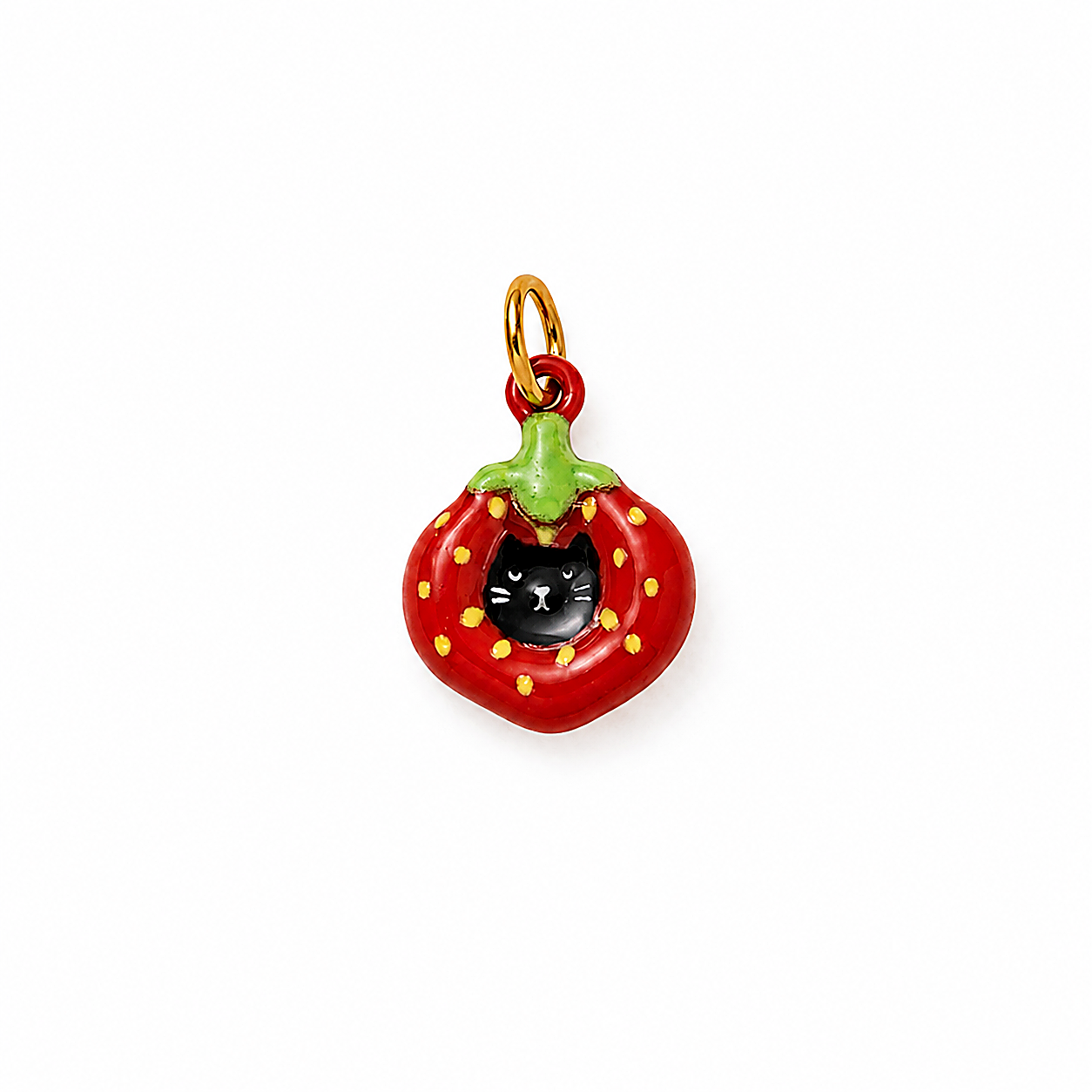 CALEO clean white thumbnail - Strawberry Cat Pendant Charm - 2026-07-24