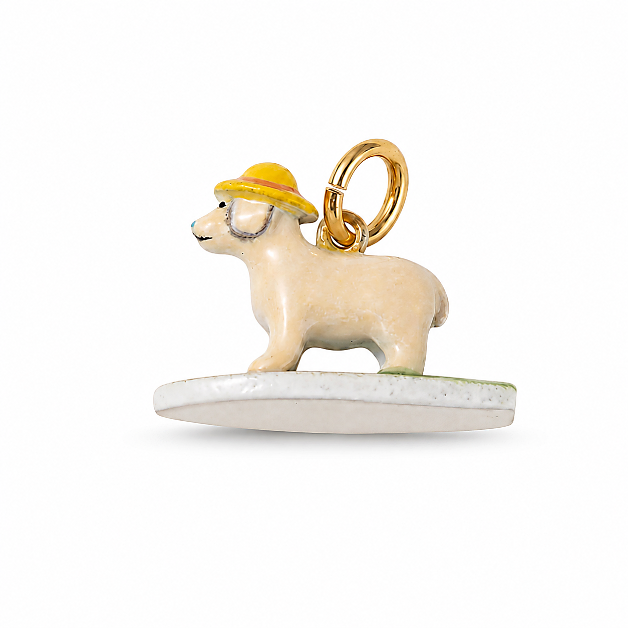 CALEO clean white thumbnail - Sunhat Surf Dog Pendant Charm - 2026-07-24