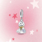 CALEO Japanese charm thumbnail - Teru Teru Bozu Weather Doll Dangle Charm - pink star background - 2026-07-22